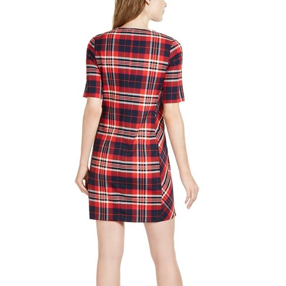 💥 Trina Turk Truett Plaid Sheath Dress - Picture 2 of 7